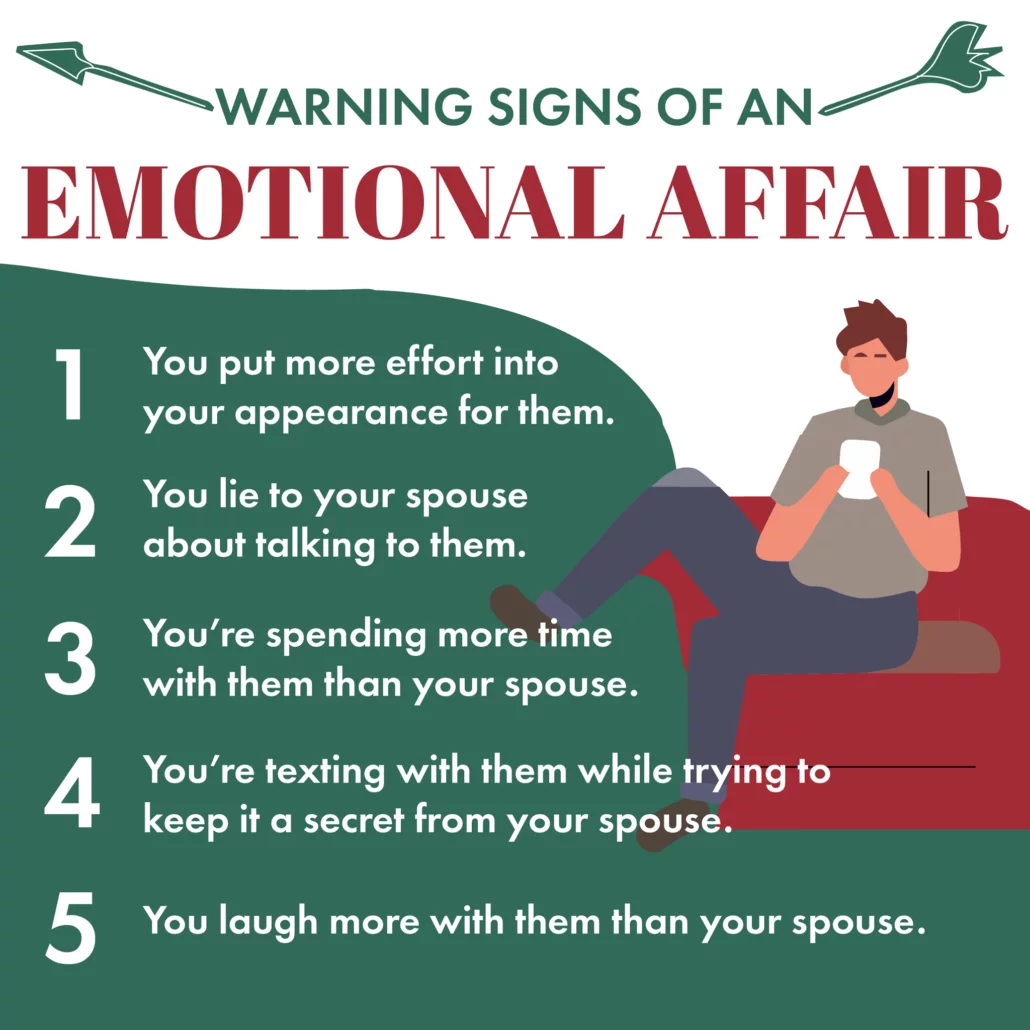 What are the stages of an emotional affair? 