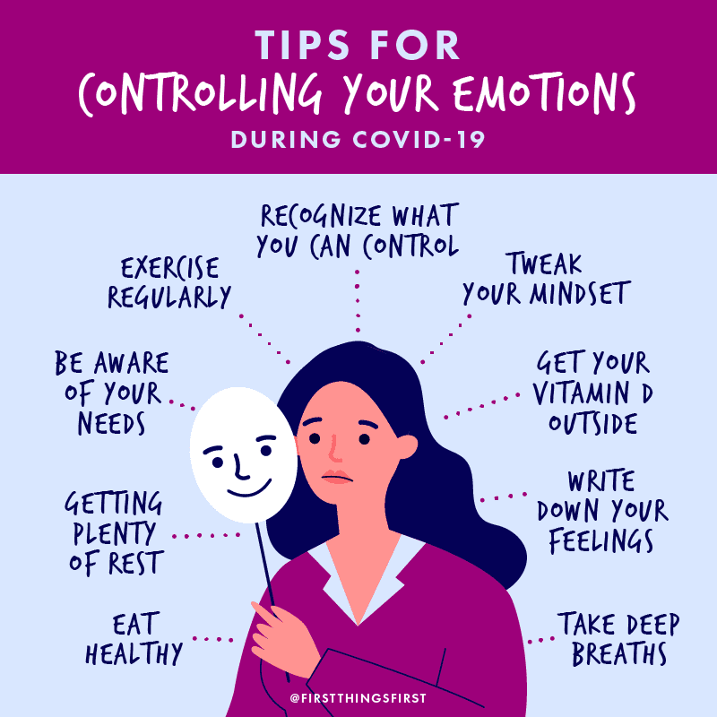 Tips For Controlling Your Emotions During COVID 19 First Things First