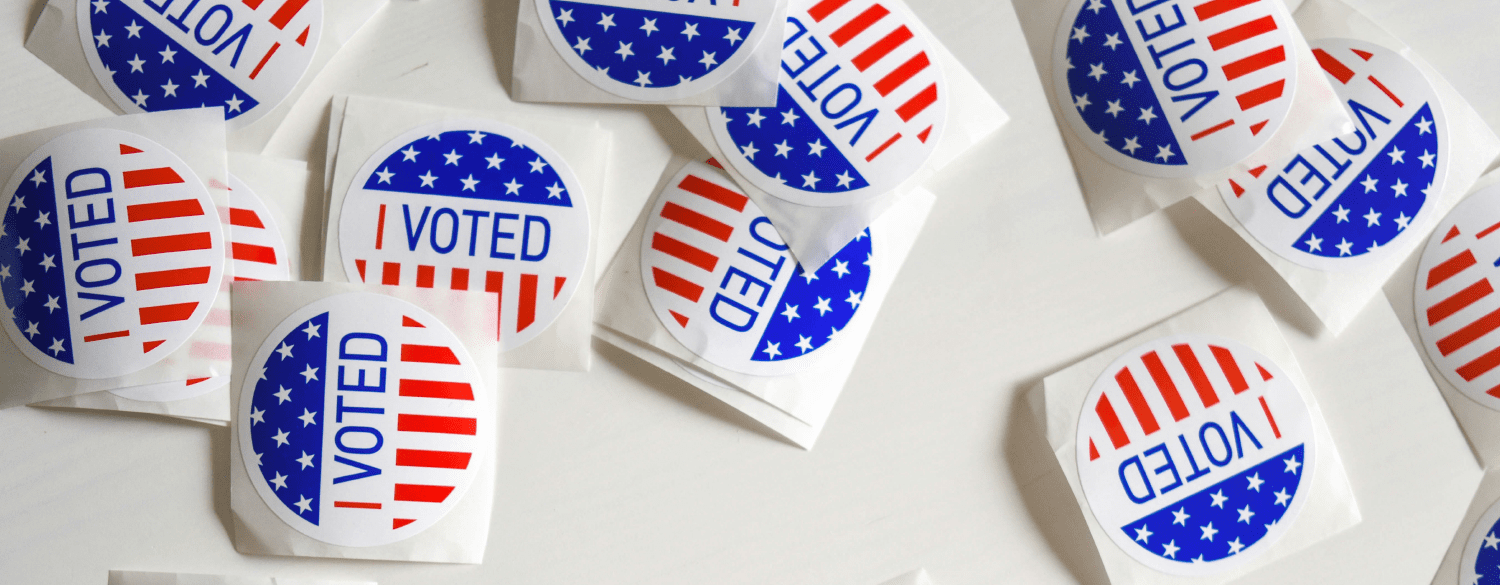 "Voted" stickers