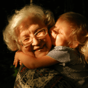 grandmother and granddaughter